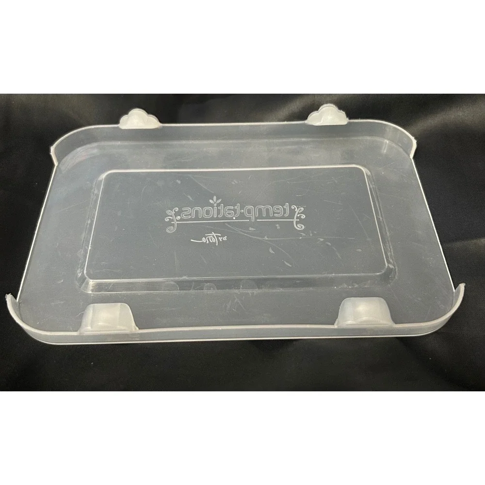 Temp-tations by Tara Harvest 12oz Mini Loaf Pan w/ Lid Pumpkin Scroll Fall NWT